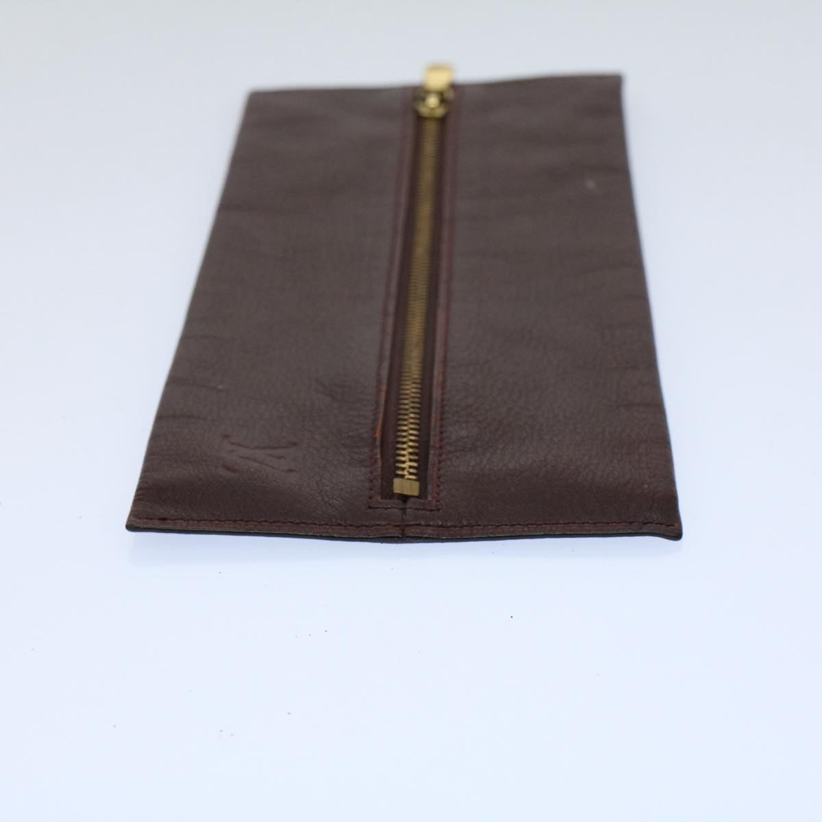 LOUIS VUITTON Taiga Leather Pen Case Acajou LV 55265