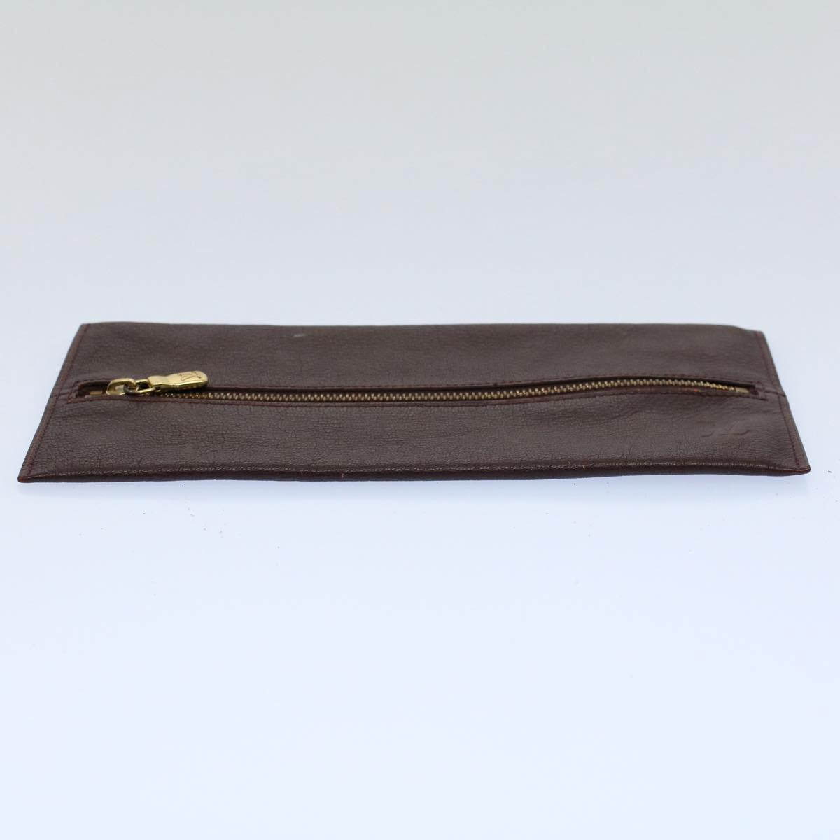 LOUIS VUITTON Taiga Leather Pen Case Acajou LV 55265