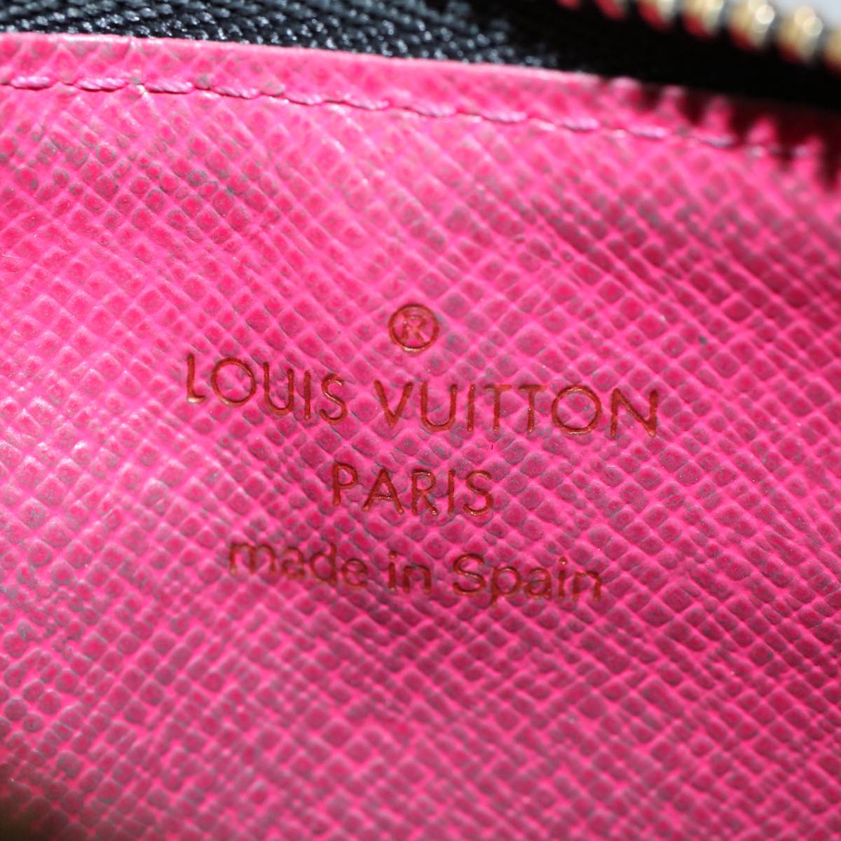 LOUIS VUITTON Multicolor Pochette Cles NM Coin Purse Black M60279 LV 55266