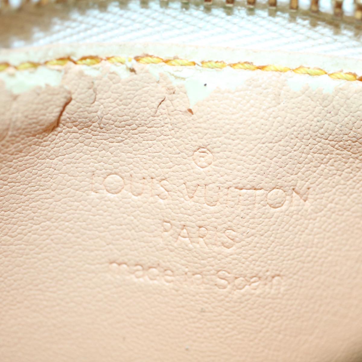 LOUIS VUITTON Monogram Multicolor Pochette Cles Purse White M92655 55267