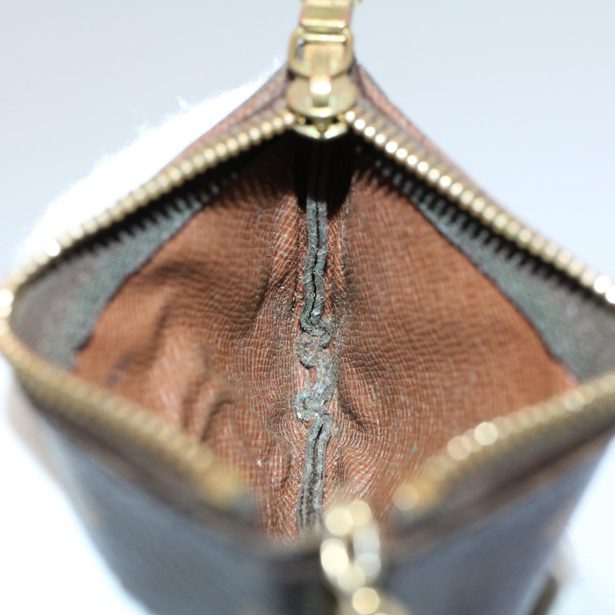 LOUIS VUITTON Monogram Pochette Cles Coin Purse M62650 LV 55268