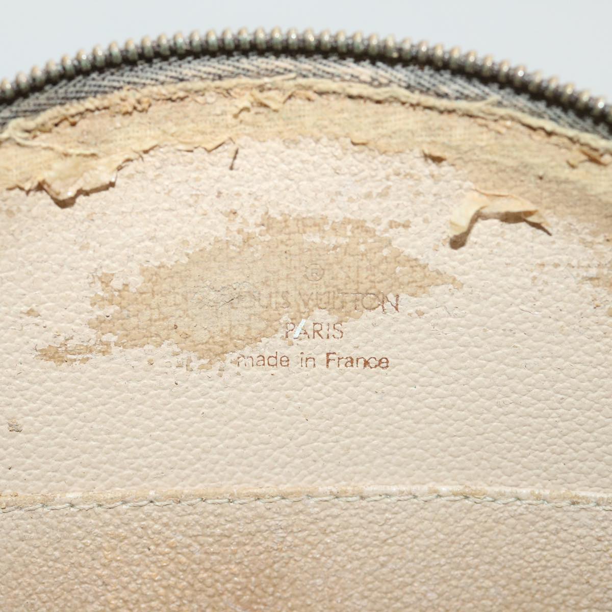 LOUIS VUITTON Monogram Trousse Demi Ronde Cosmetic Pouch M47520 LV 55272