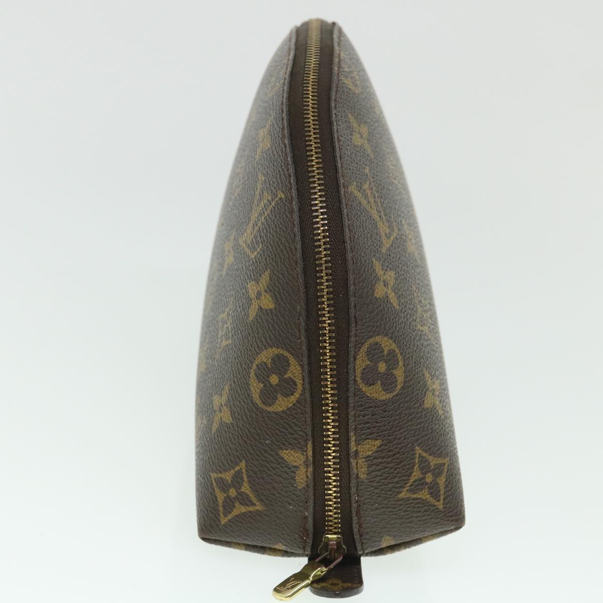 LOUIS VUITTON Monogram Trousse Demi Ronde Cosmetic Pouch M47520 LV 55272