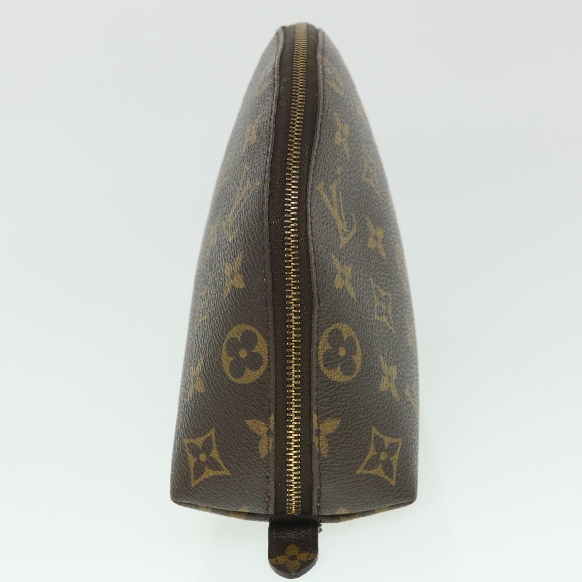 LOUIS VUITTON Monogram Trousse Demi Ronde Cosmetic Pouch M47520 LV 55272
