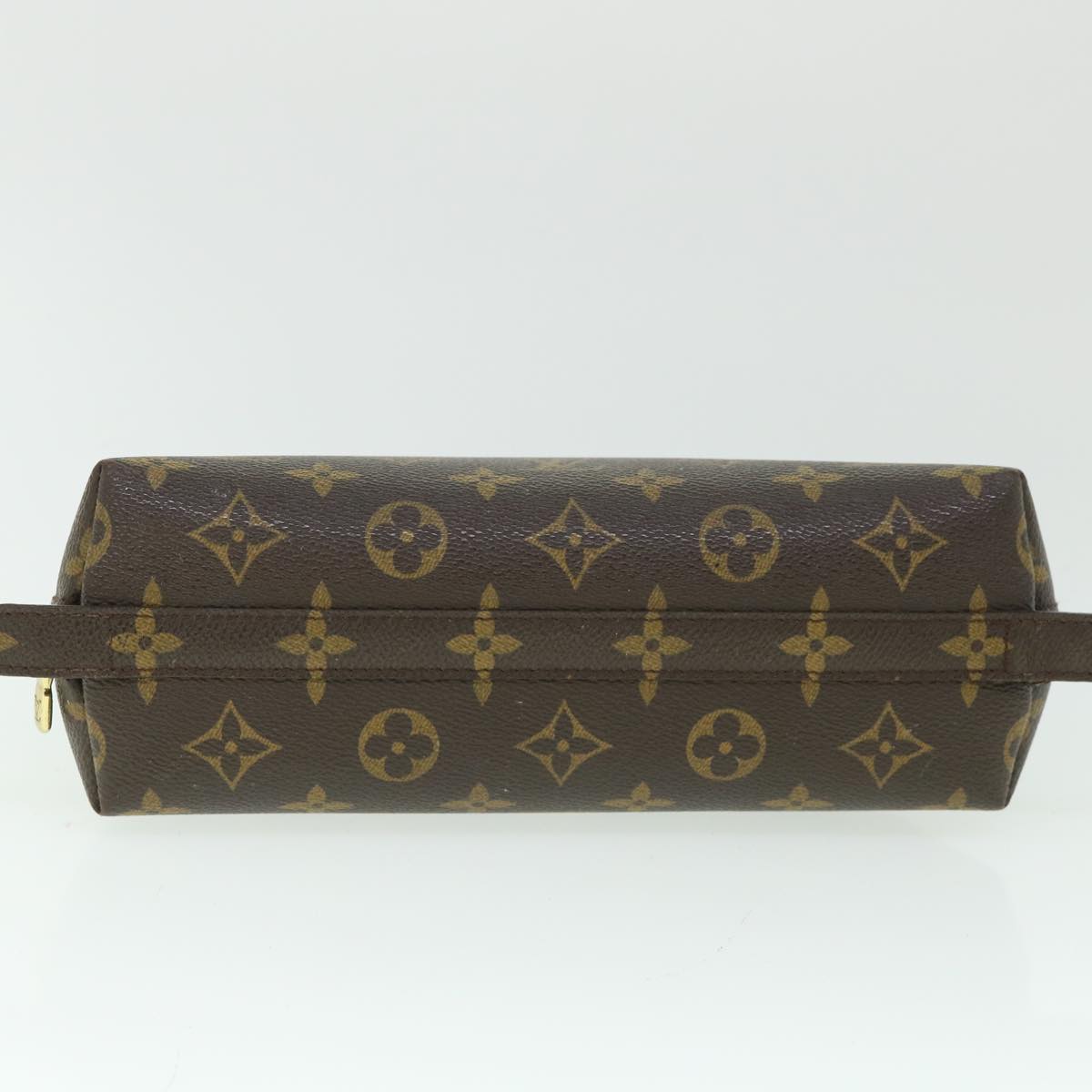 LOUIS VUITTON Monogram Trousse Demi Ronde Cosmetic Pouch M47520 LV 55272