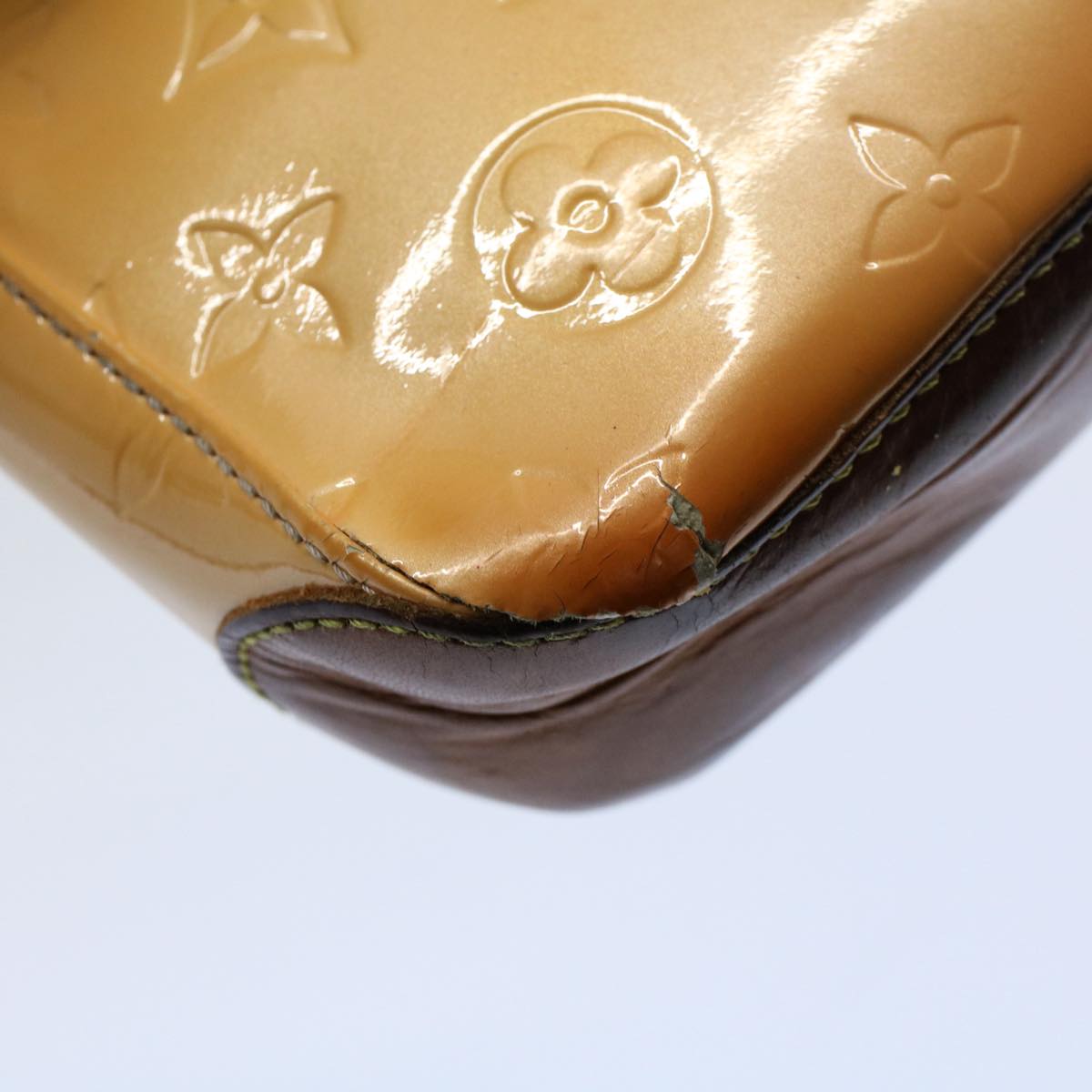 LOUIS VUITTON Monogram Vernis Marly Square Hand Bag Pink M91292 LV 55275