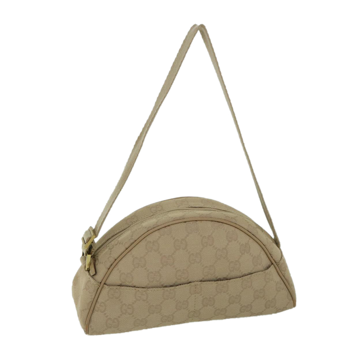 Luxury Gucci GG Canvas Shoulder Bag Beige 90781  55288