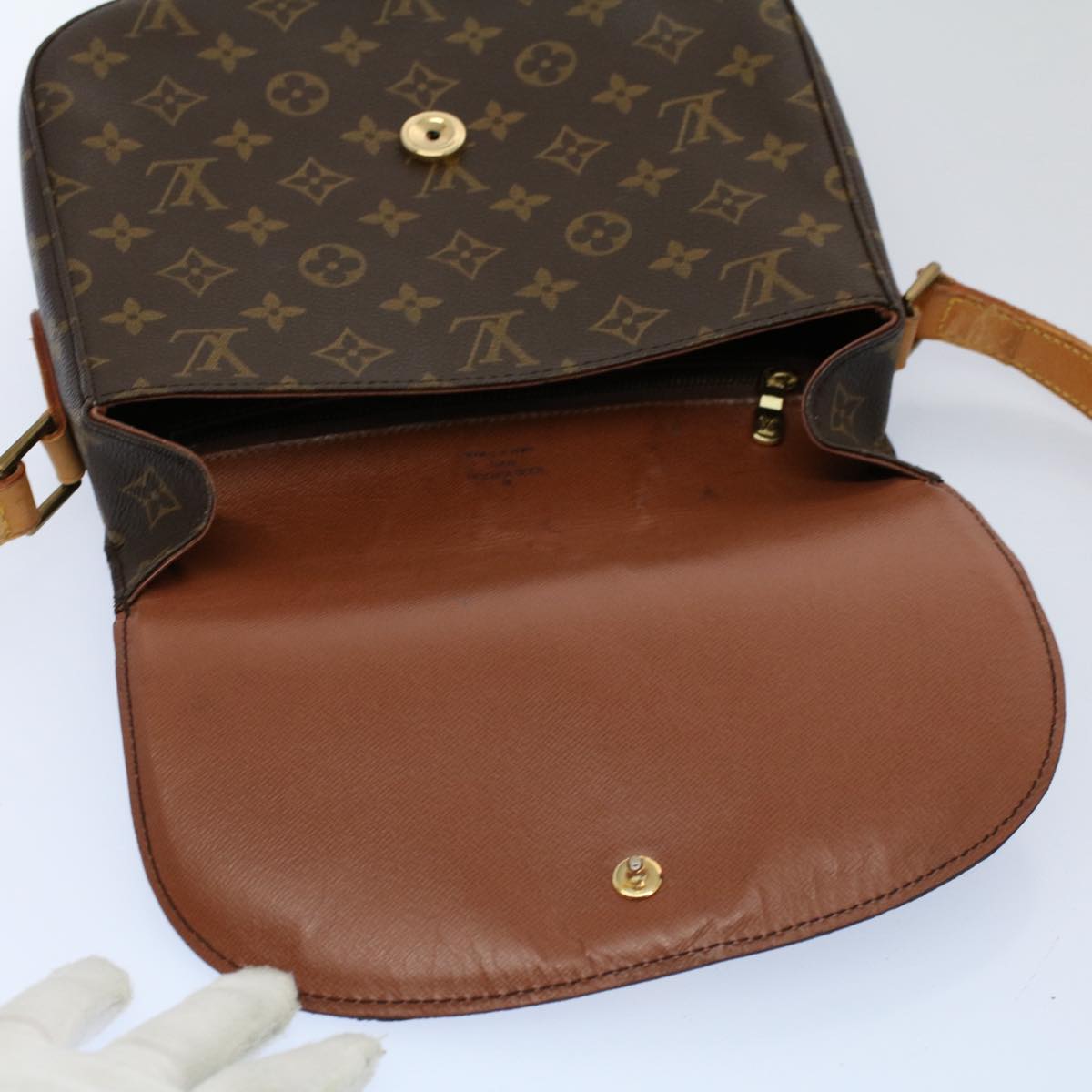 LOUIS VUITTON Monogram Saint Cloud GM Shoulder Bag M51242 LV 55301