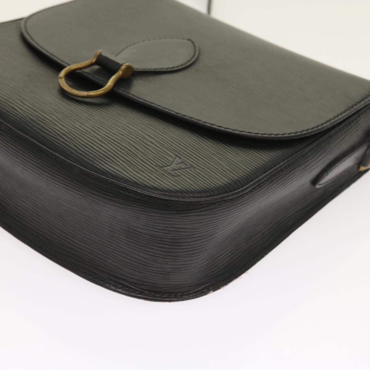LOUIS VUITTON Epi Saint Cloud GM Shoulder Bag Black M52192 LV 55309