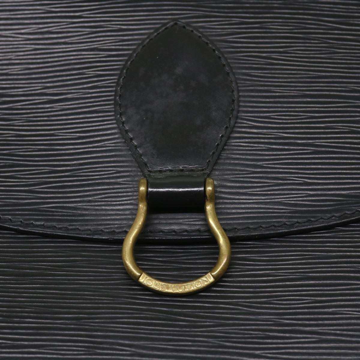 LOUIS VUITTON Epi Saint Cloud GM Shoulder Bag Black M52192 LV 55309
