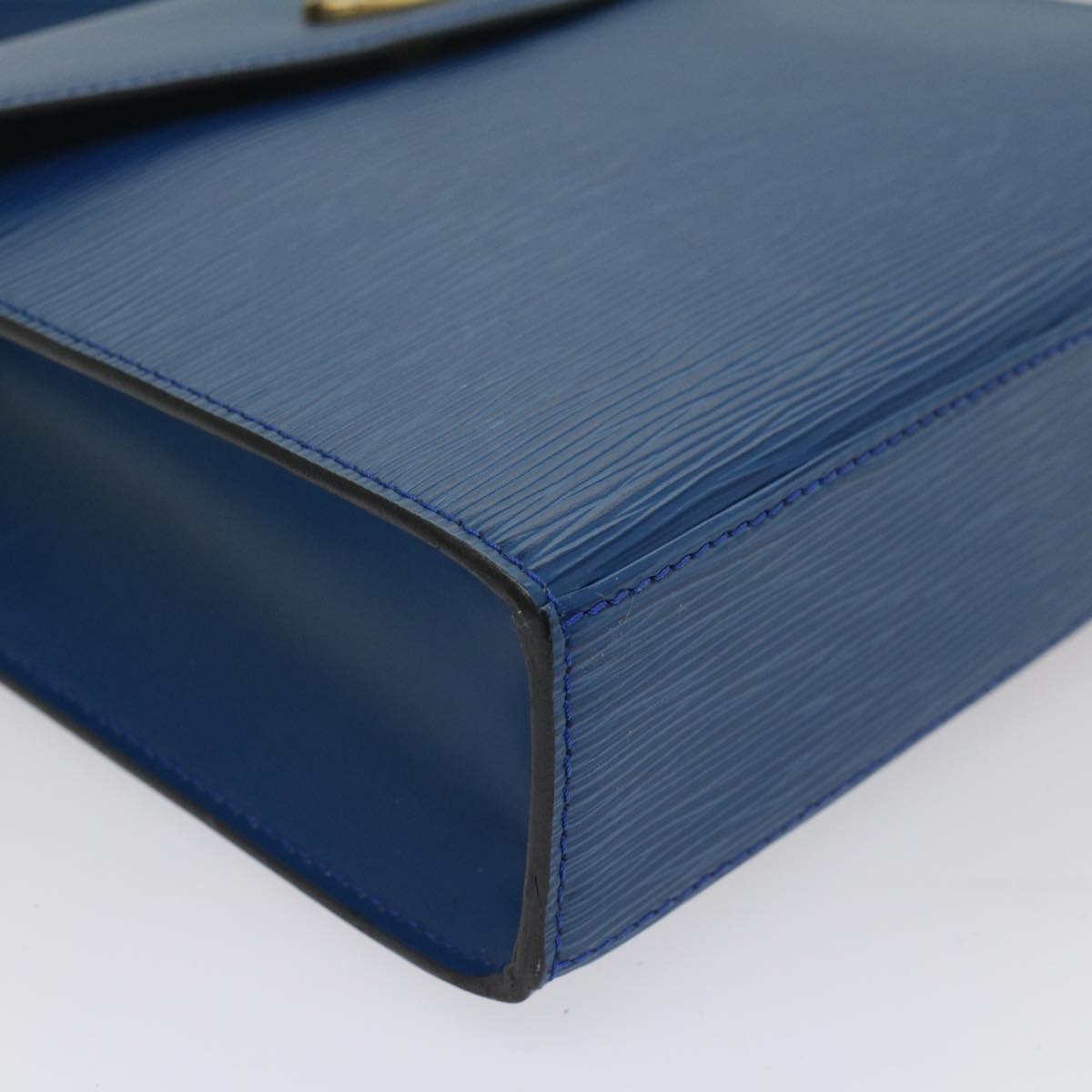 LOUIS VUITTON Epi Malesherbes Hand Bag Blue M52375 LV 55310