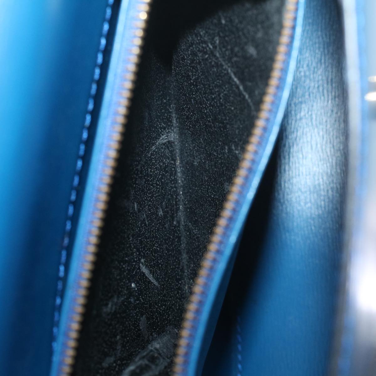 LOUIS VUITTON Epi Malesherbes Hand Bag Blue M52375 LV 55310