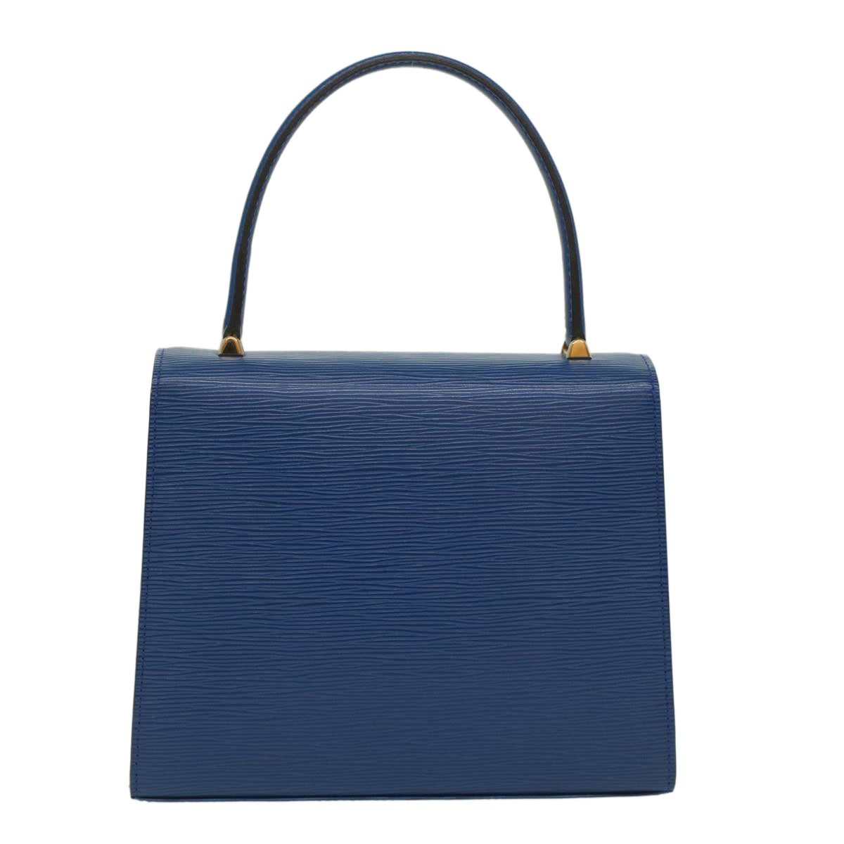 LOUIS VUITTON Epi Malesherbes Hand Bag Blue M52375 LV 55310