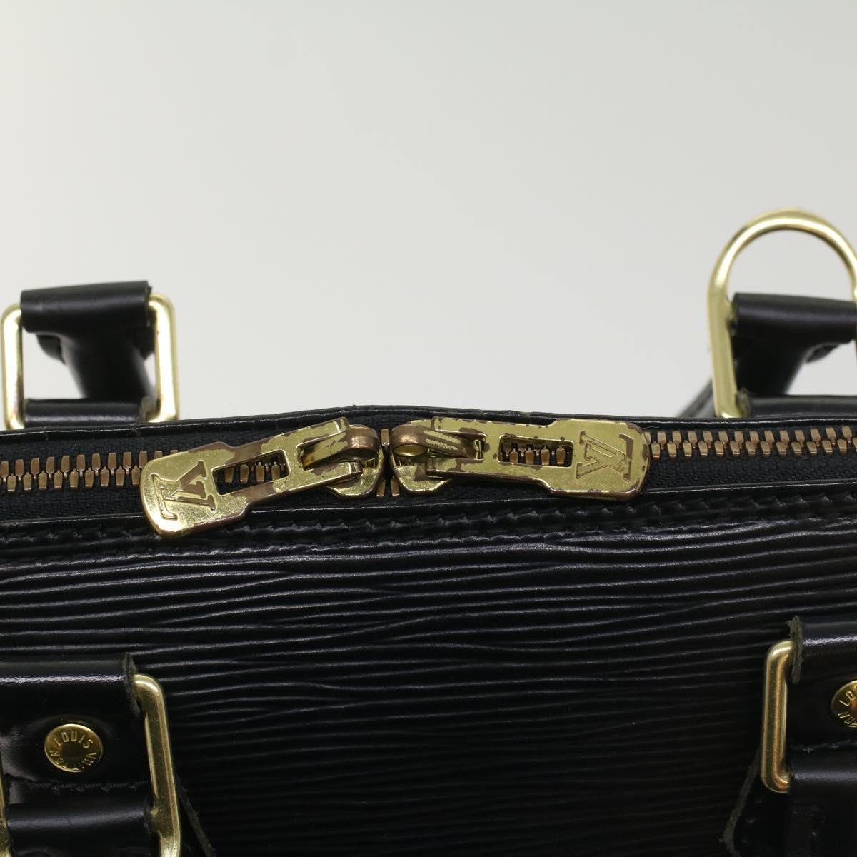 LOUIS VUITTON Epi Alma Hand Bag Black M52142 LV 55313