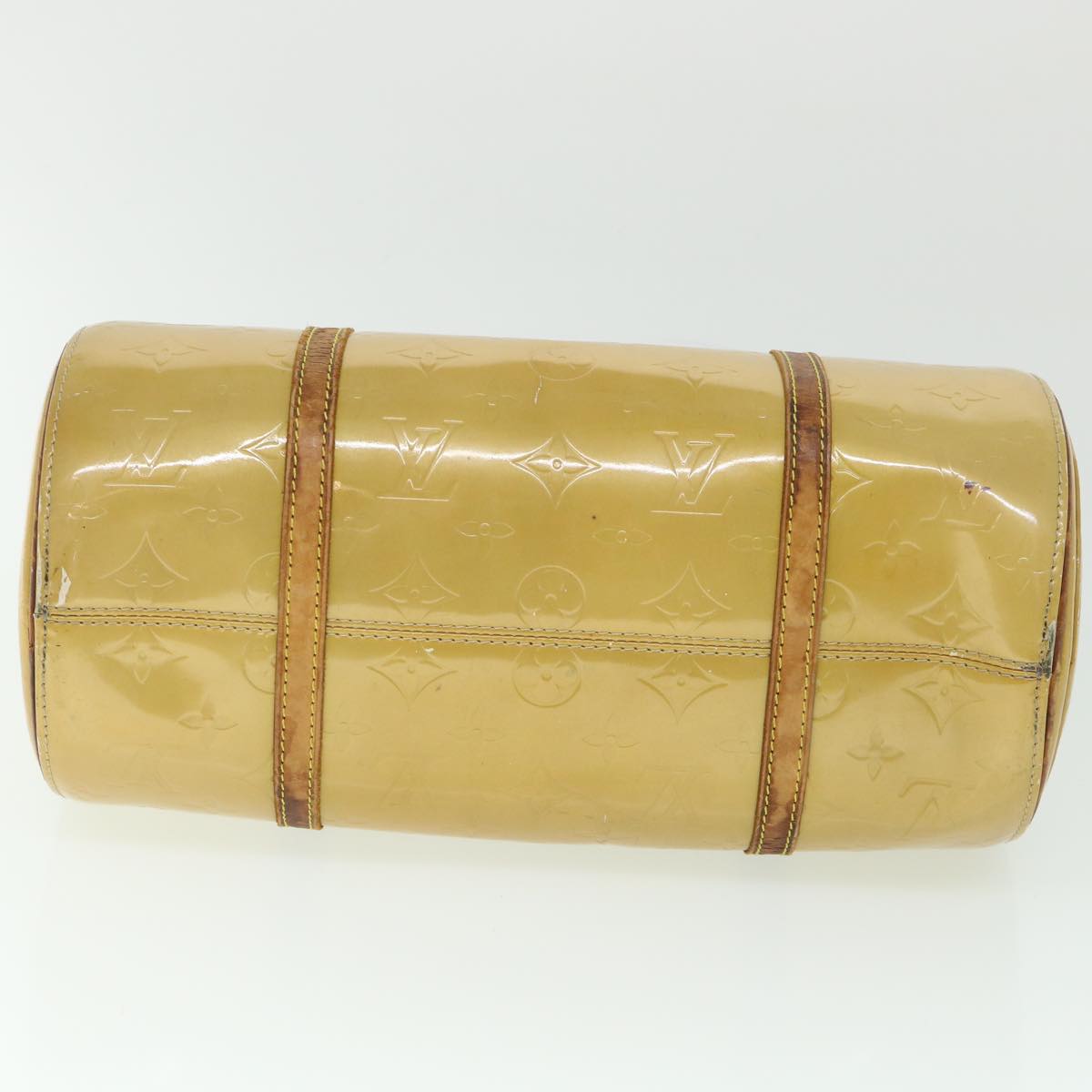 LOUIS VUITTON Monogram Vernis Bedford Hand Bag Beige M91006 LV 55318