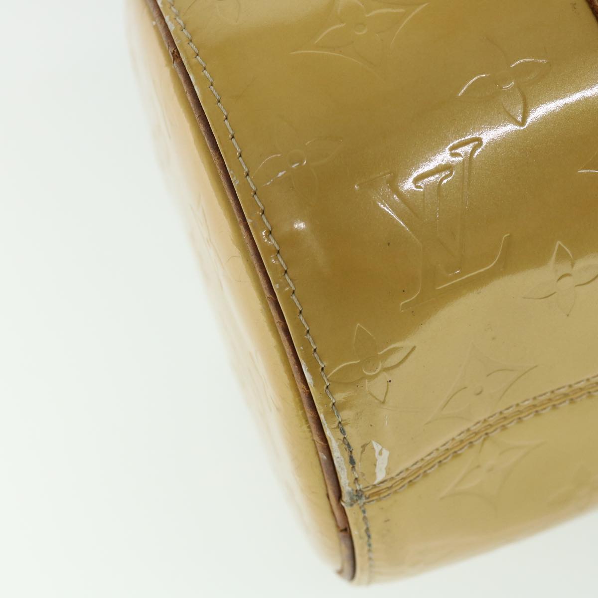 LOUIS VUITTON Monogram Vernis Bedford Hand Bag Beige M91006 LV 55318