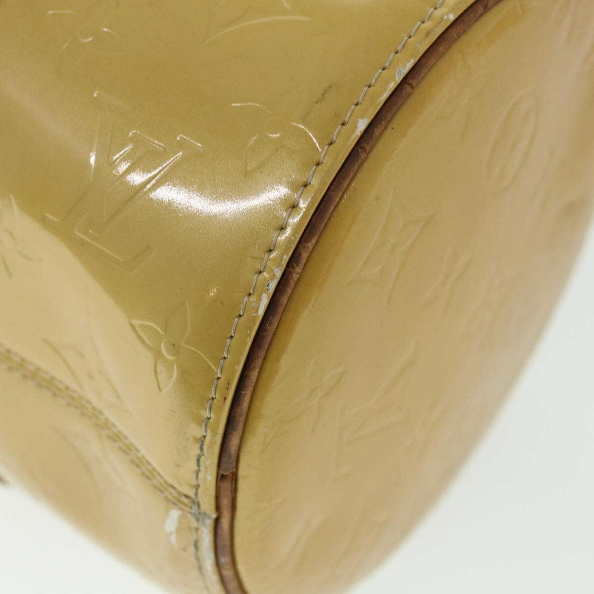 LOUIS VUITTON Monogram Vernis Bedford Hand Bag Beige M91006 LV 55318