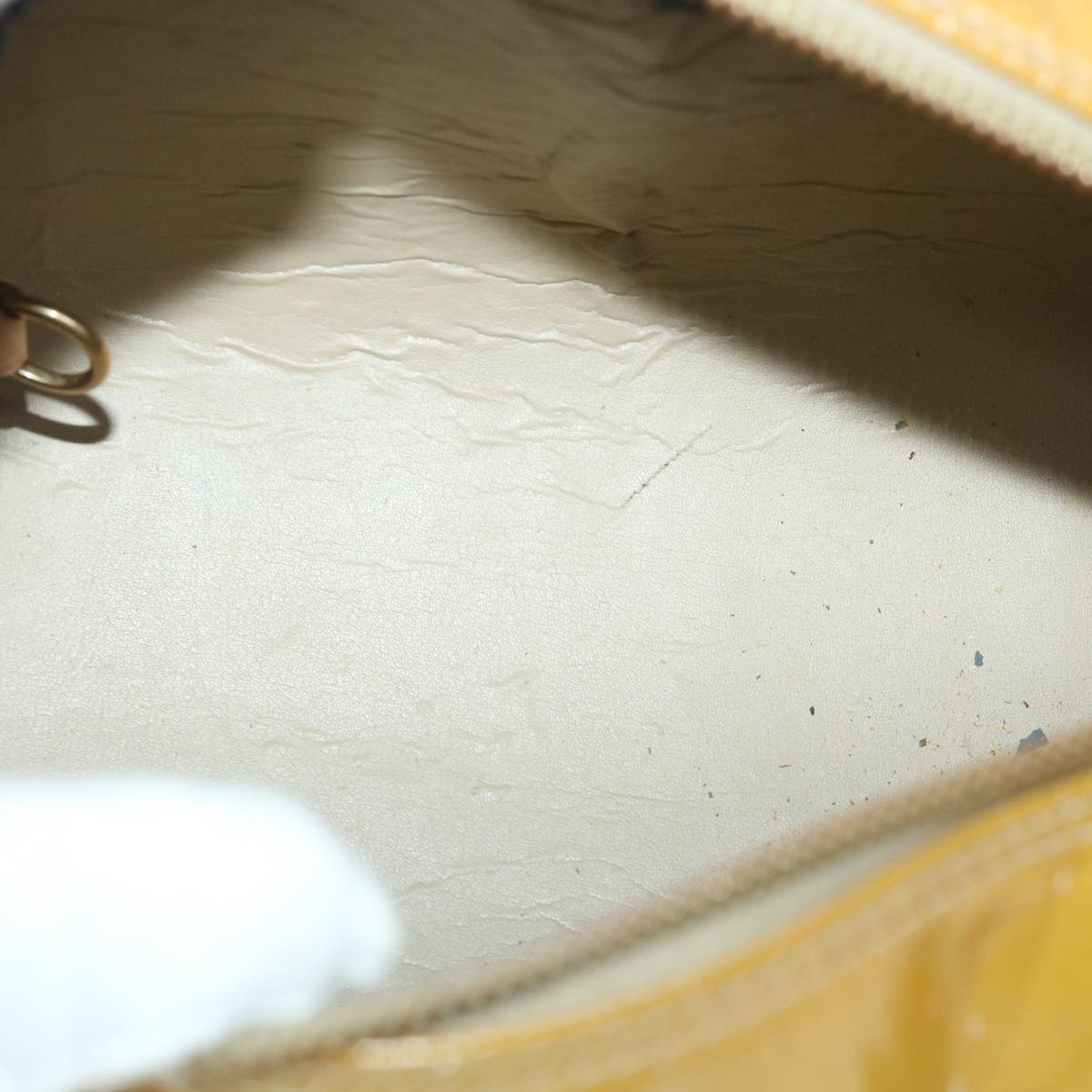 LOUIS VUITTON Monogram Vernis Bedford Hand Bag Beige M91006 LV 55318
