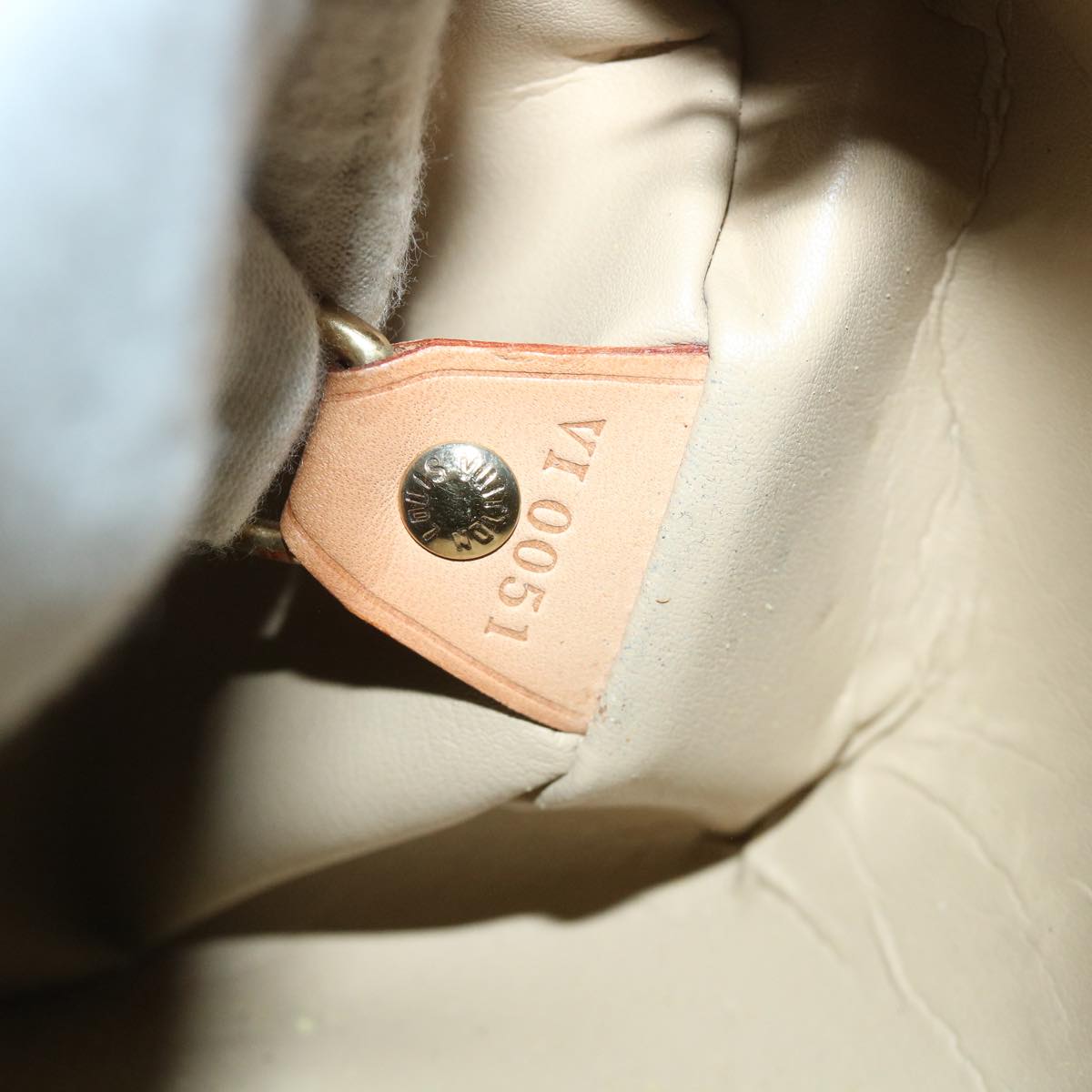 LOUIS VUITTON Monogram Vernis Bedford Hand Bag Beige M91006 LV 55318