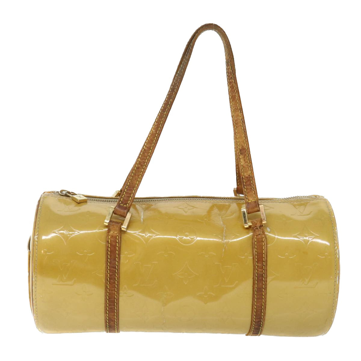 LOUIS VUITTON Monogram Vernis Bedford Hand Bag Beige M91006 LV 55318