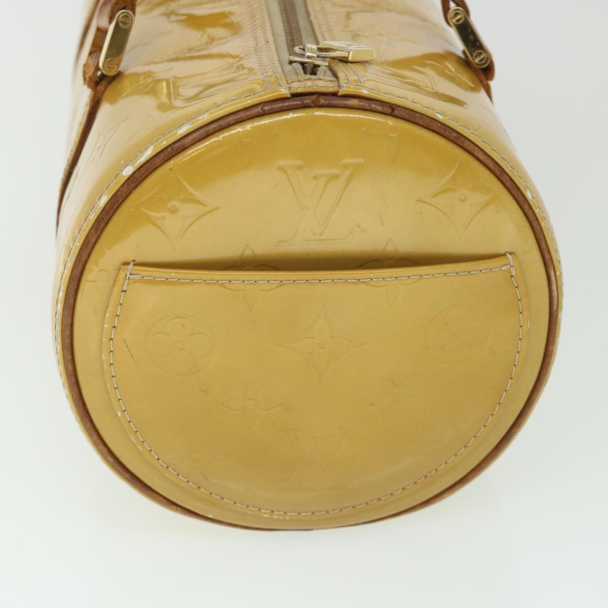 LOUIS VUITTON Monogram Vernis Bedford Hand Bag Beige M91006 LV 55318