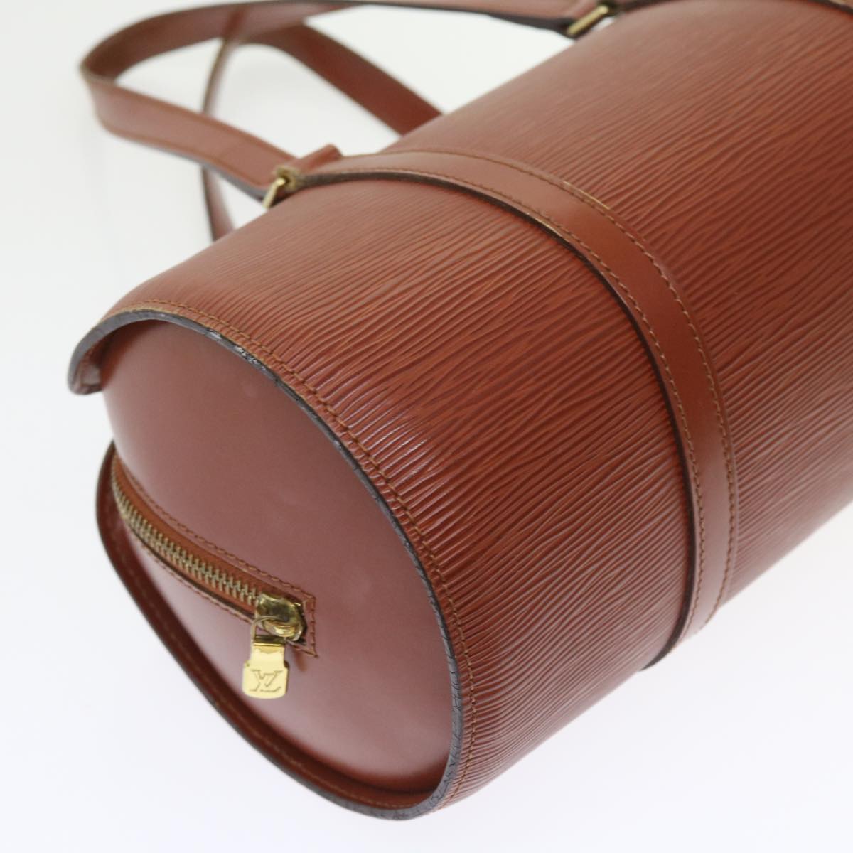 LOUIS VUITTON Epi Soufflot Hand Bag Brown M52223 LV 55319