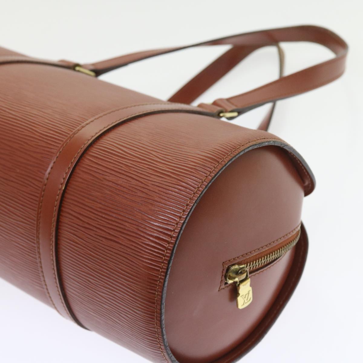 LOUIS VUITTON Epi Soufflot Hand Bag Brown M52223 LV 55319