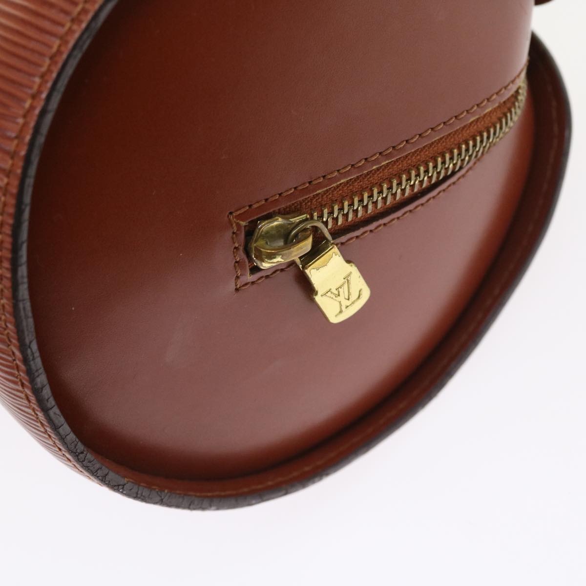 LOUIS VUITTON Epi Soufflot Hand Bag Brown M52223 LV 55319