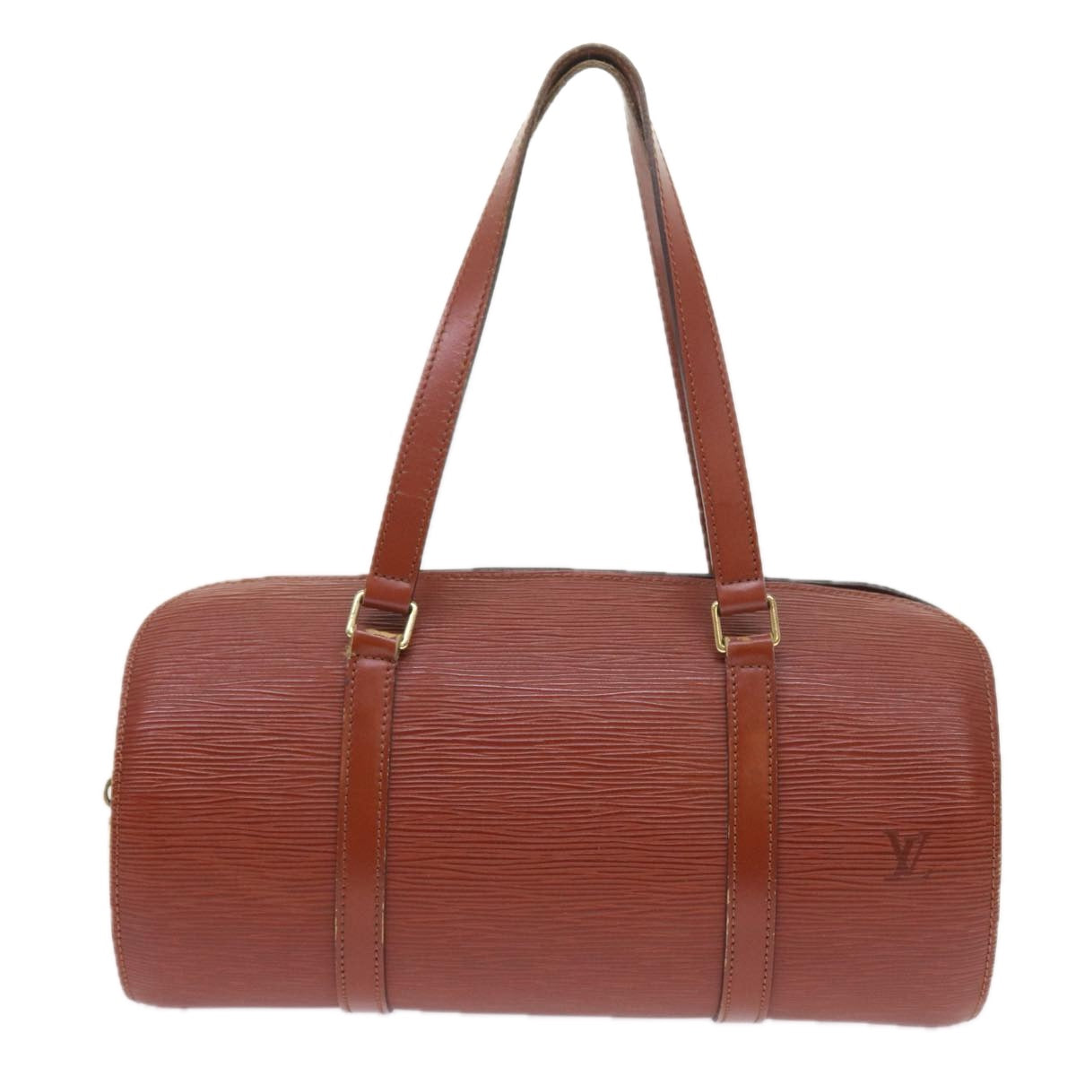 LOUIS VUITTON Epi Soufflot Hand Bag Brown M52223 LV 55319