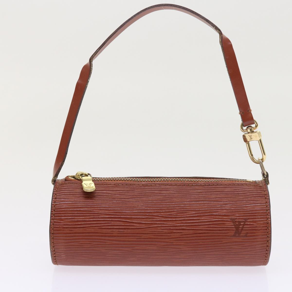 LOUIS VUITTON Epi Soufflot Hand Bag Brown M52223 LV 55319