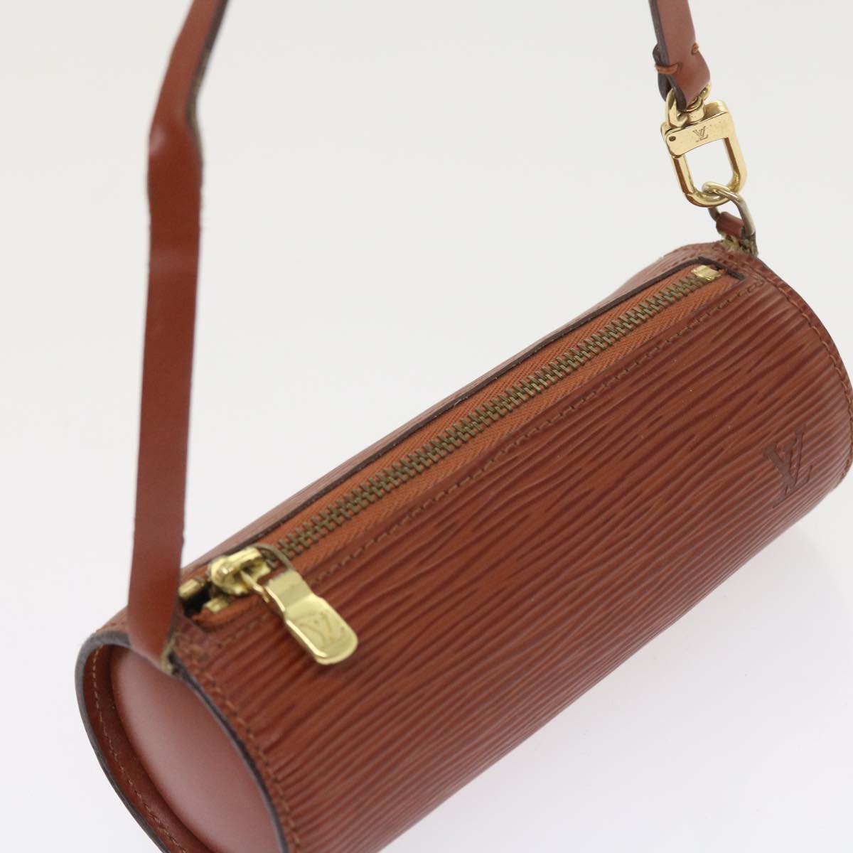 LOUIS VUITTON Epi Soufflot Hand Bag Brown M52223 LV 55319