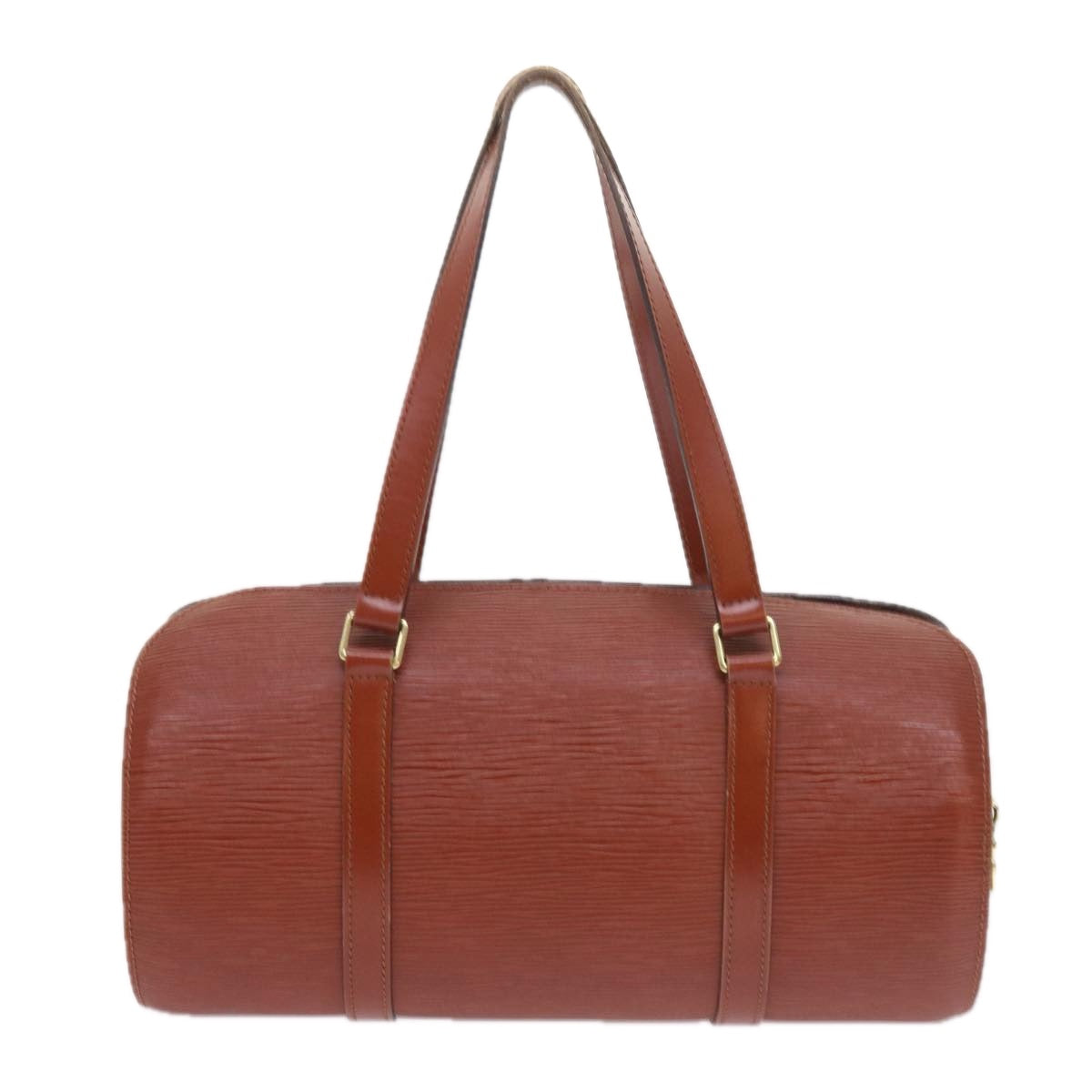 LOUIS VUITTON Epi Soufflot Hand Bag Brown M52223 LV 55319