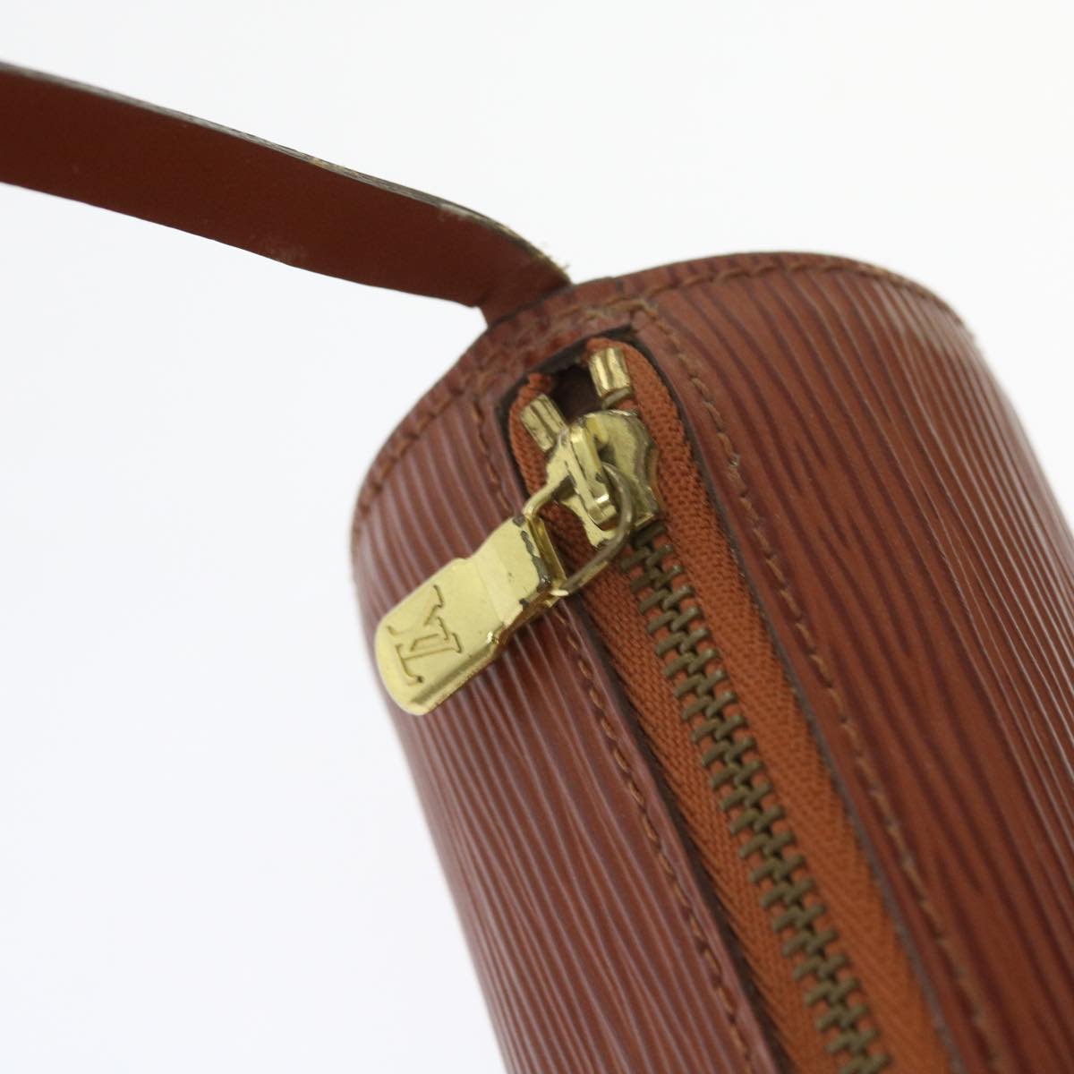 LOUIS VUITTON Epi Soufflot Hand Bag Brown M52223 LV 55319