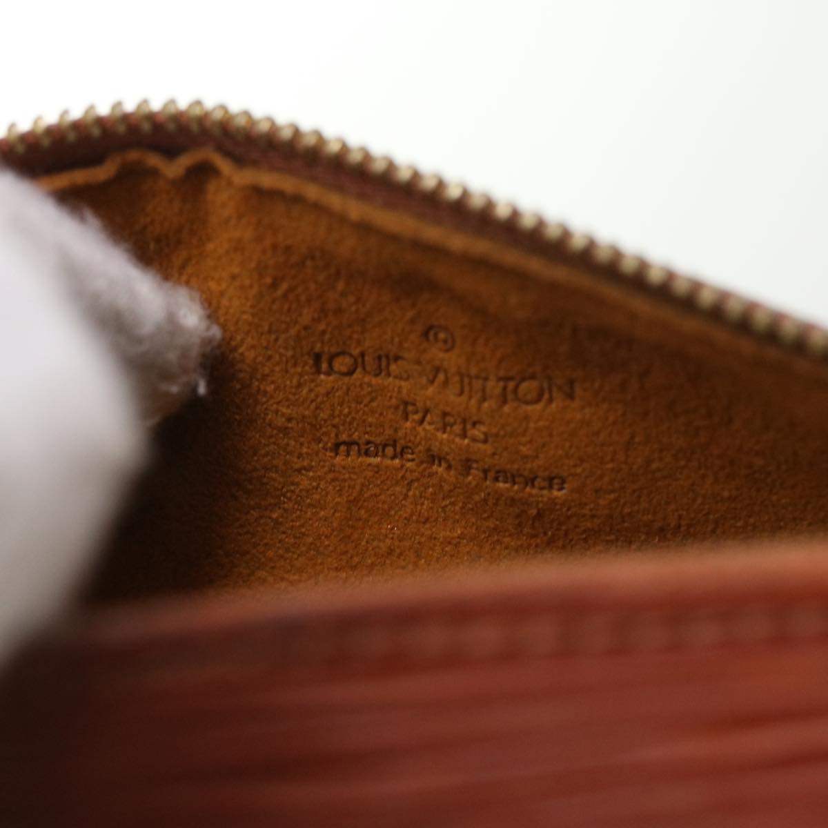 LOUIS VUITTON Epi Soufflot Hand Bag Brown M52223 LV 55319