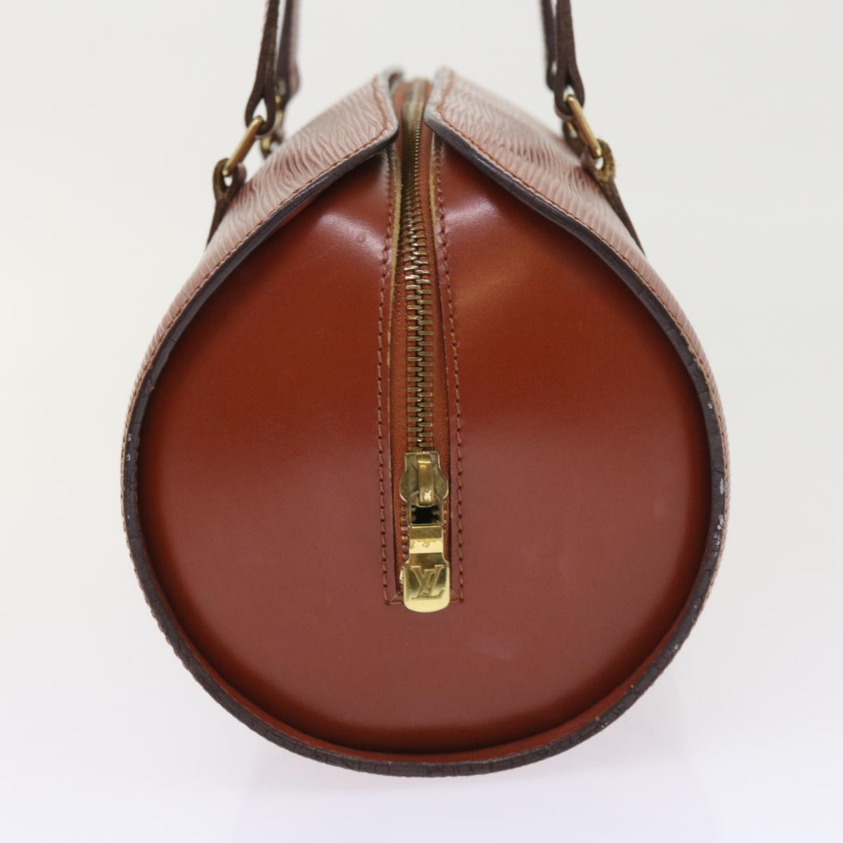 LOUIS VUITTON Epi Soufflot Hand Bag Brown M52223 LV 55319