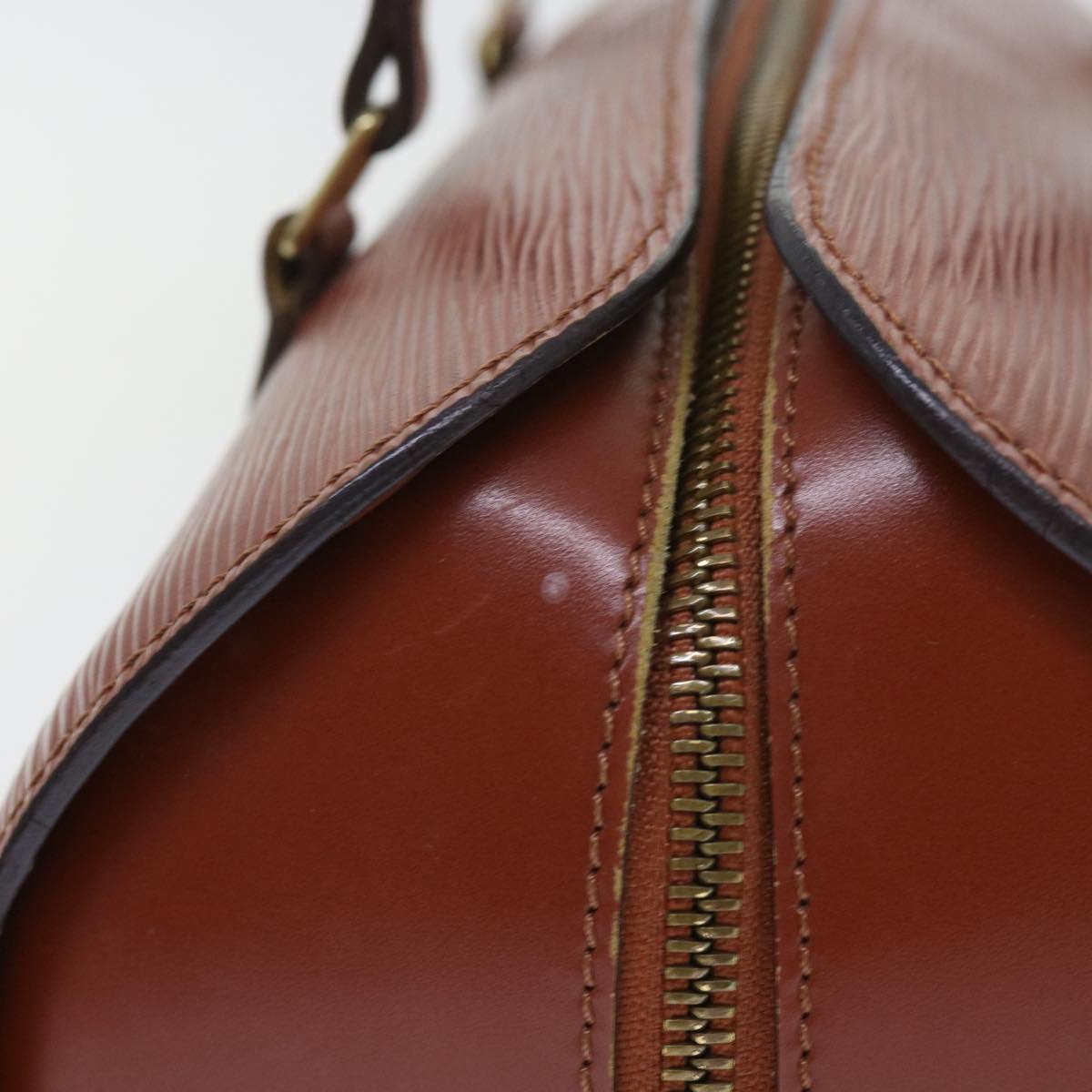 LOUIS VUITTON Epi Soufflot Hand Bag Brown M52223 LV 55319