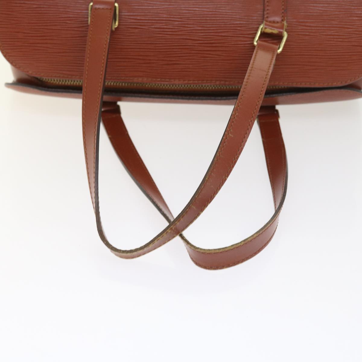 LOUIS VUITTON Epi Soufflot Hand Bag Brown M52223 LV 55319