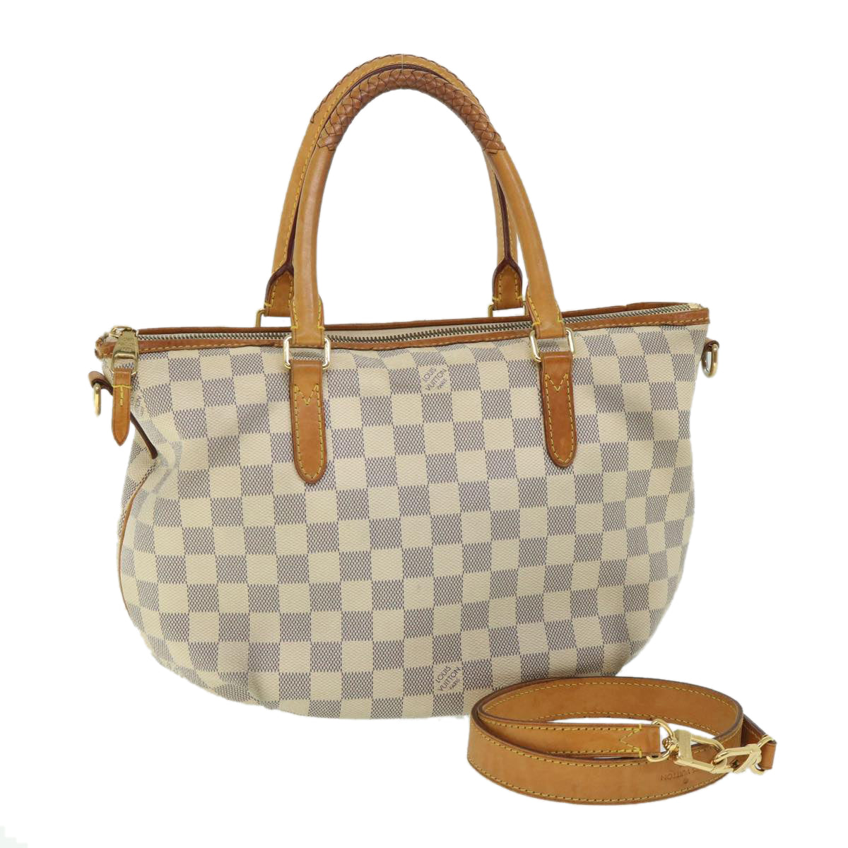 LOUIS VUITTON Damier Azur Riviera PM Tote Bag 2way N48250 LV 55321