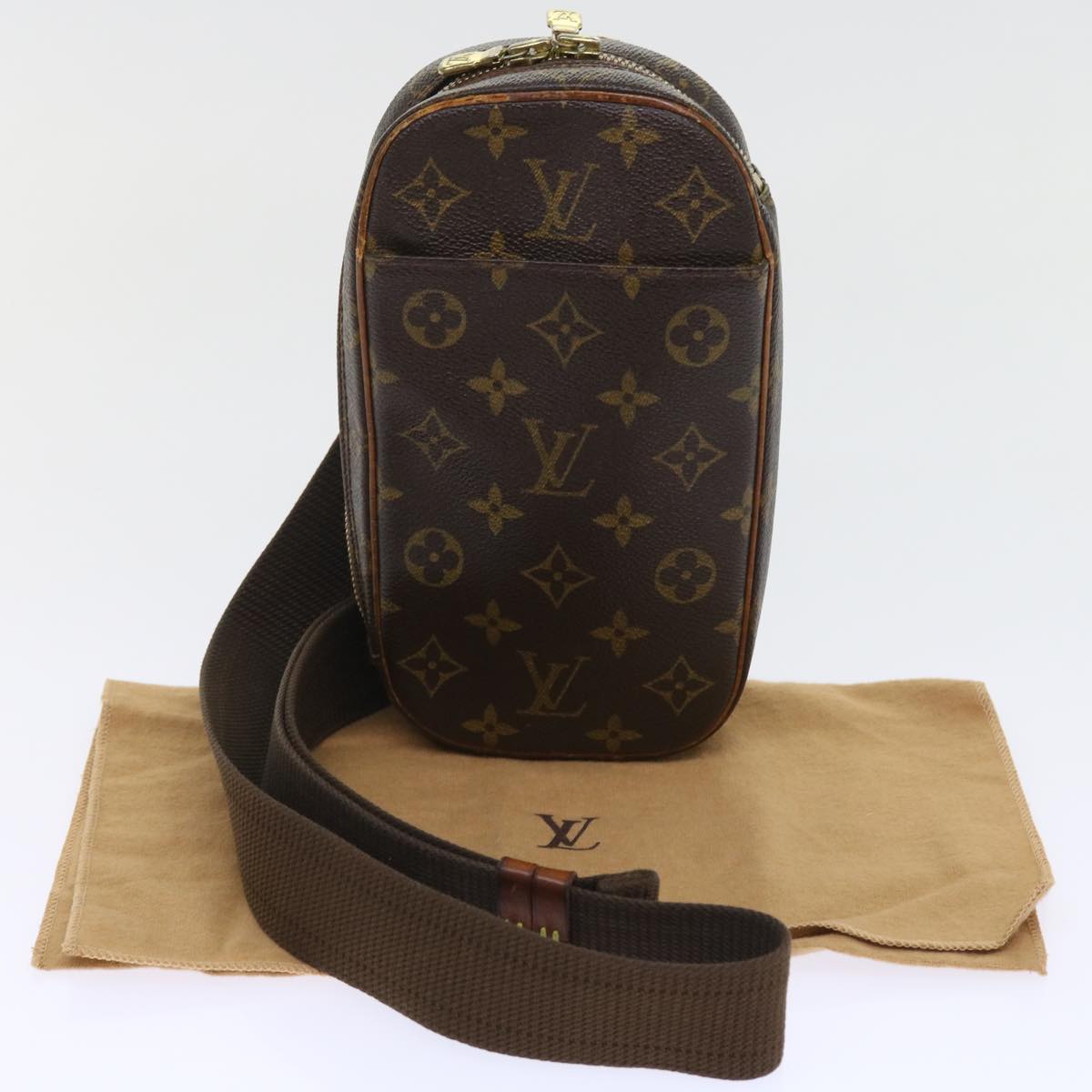 LOUIS VUITTON Monogram Pochette Gange Shoulder Bag M51870 LV 55329