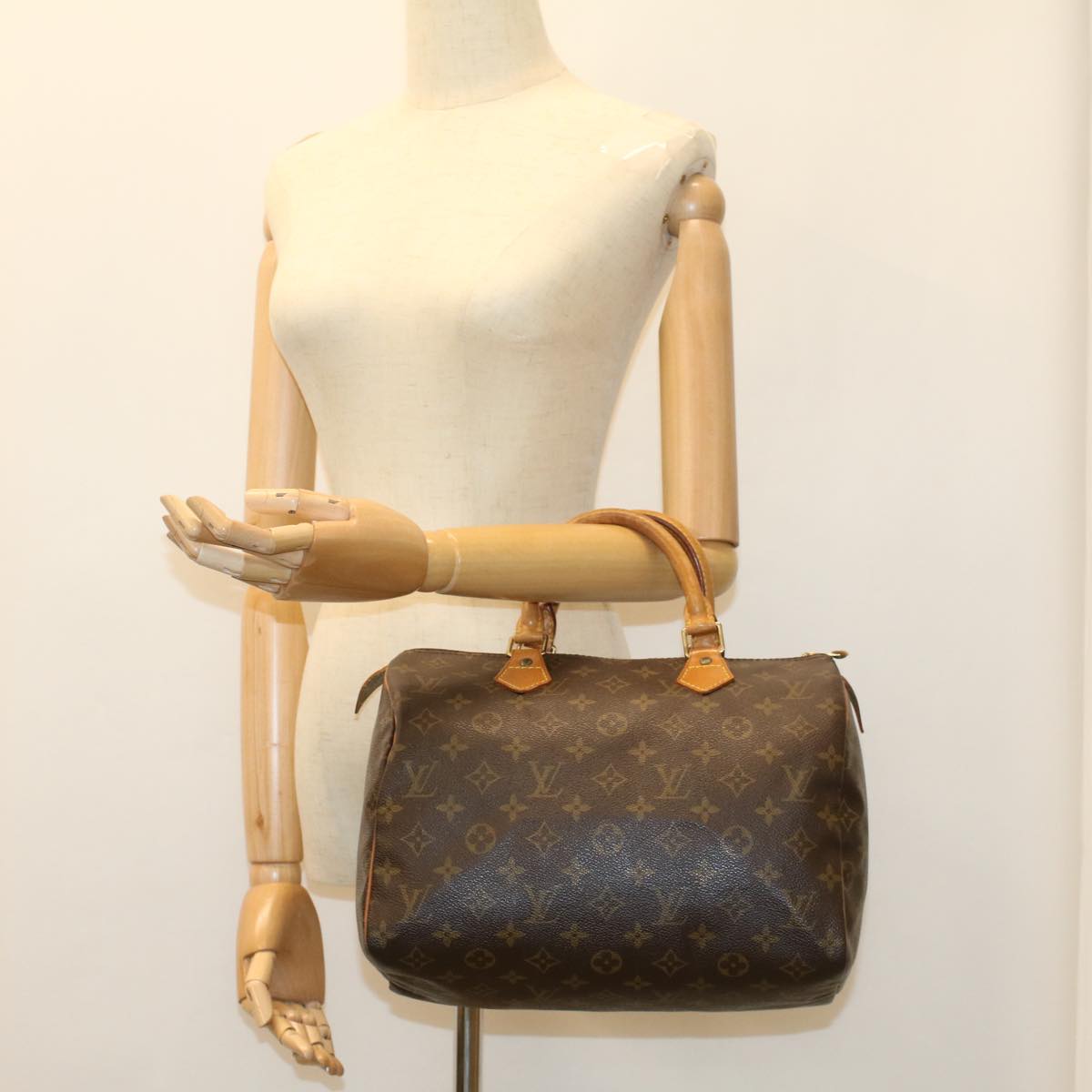 LOUIS VUITTON Monogram Speedy 30 Hand Bag M41526 LV 55338
