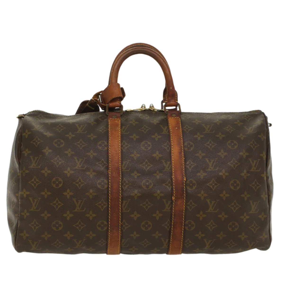 LOUIS VUITTON Monogram Keepall 45 Boston Bag M41428 LV 55342