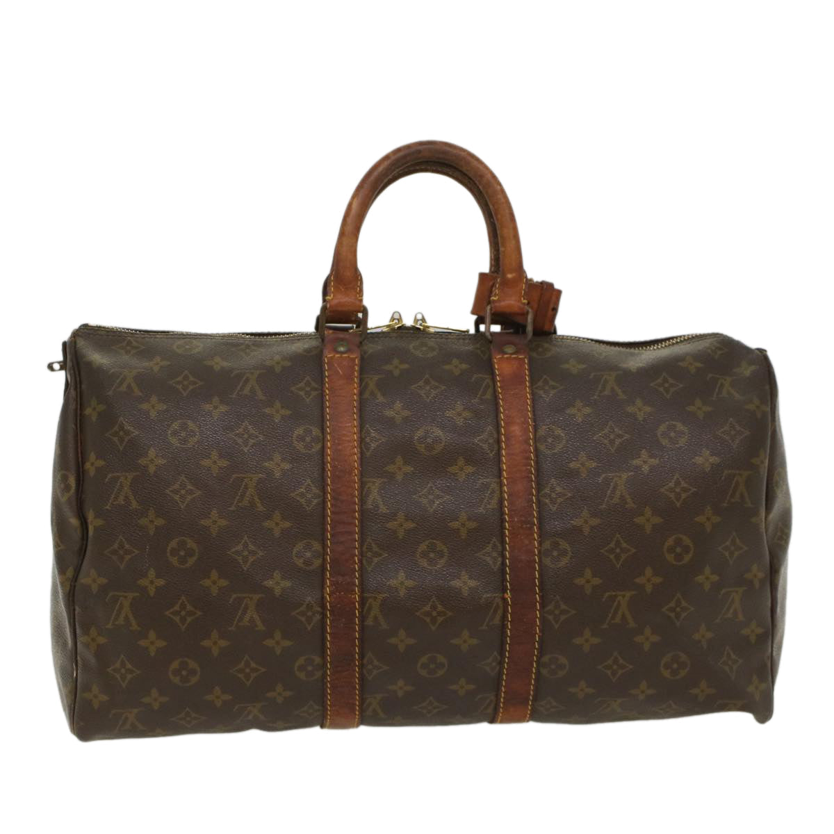 LOUIS VUITTON Monogram Keepall 45 Boston Bag M41428 LV 55342