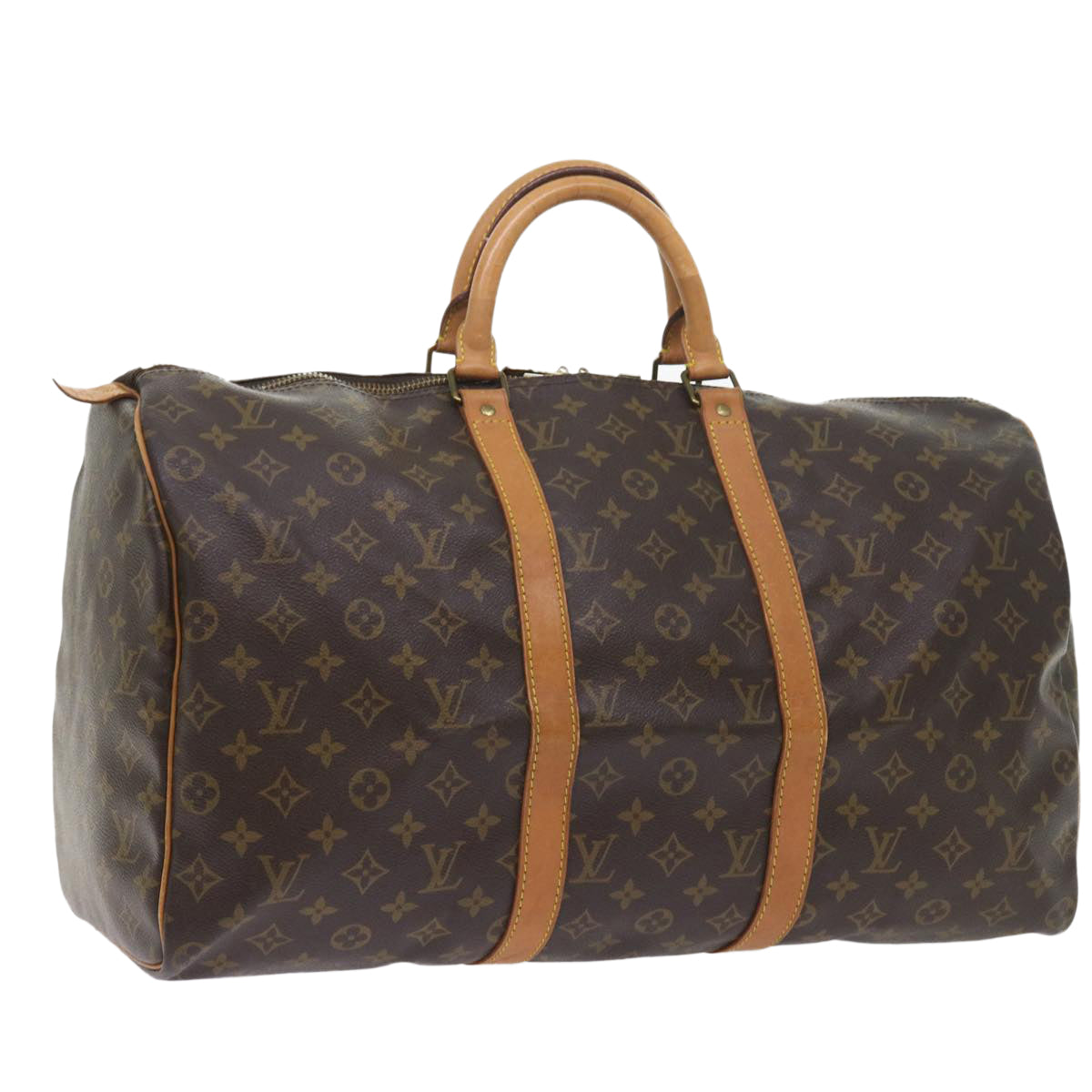 LOUIS VUITTON Monogram Keepall 50 Boston Bag M41426 LV 55344