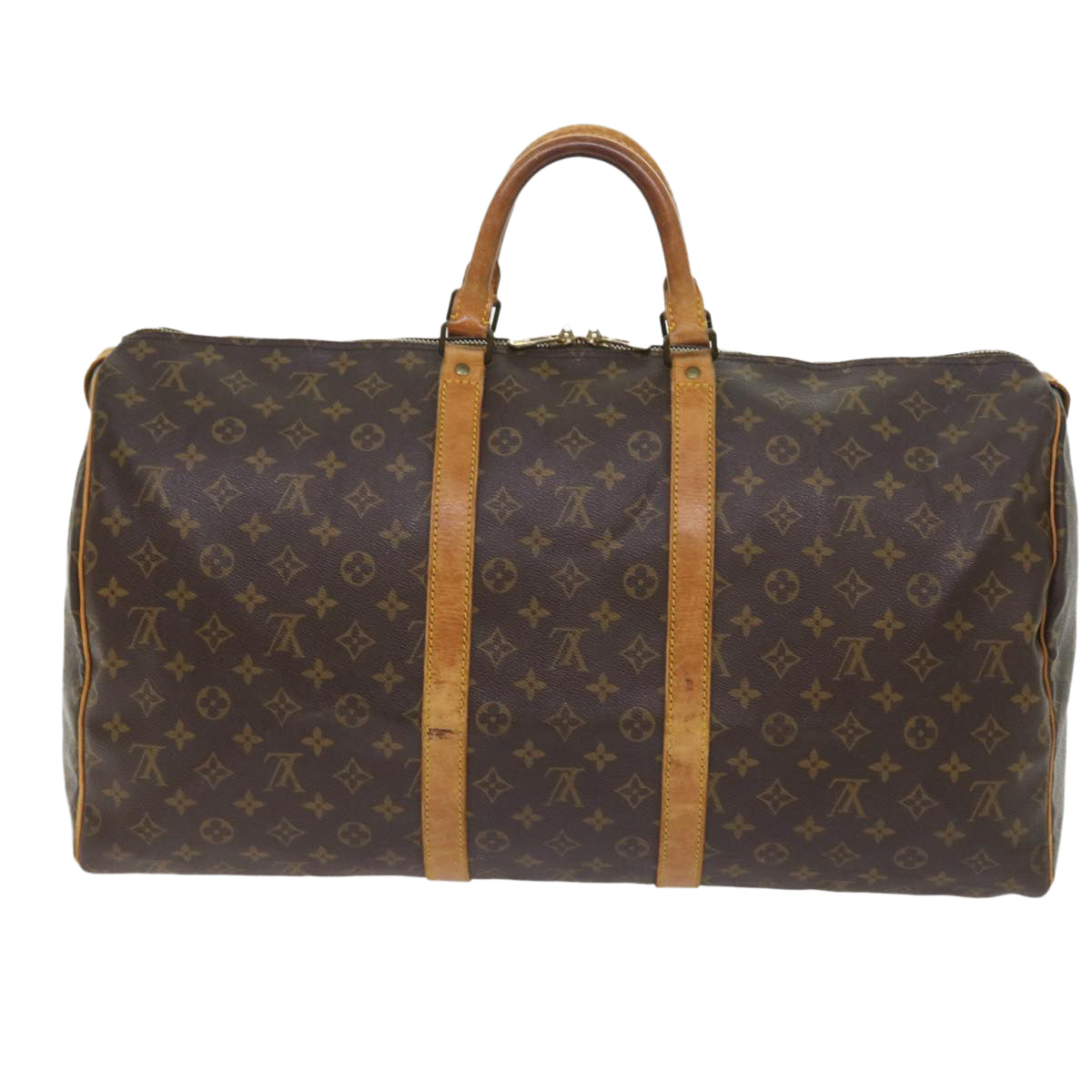 LOUIS VUITTON Monogram Keepall 55 Boston Bag M41424 LV 55347