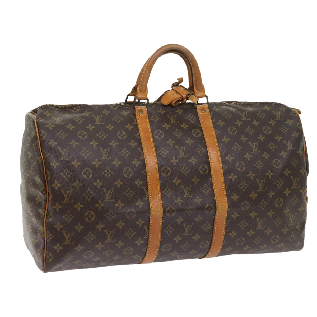 LOUIS VUITTON Monogram Keepall 55 Boston Bag M41424 LV 55348