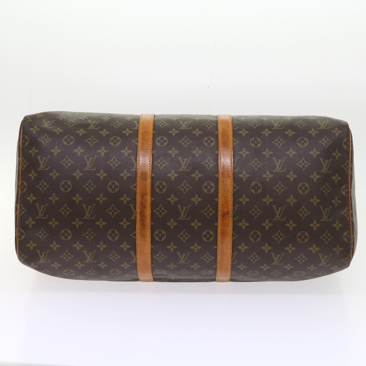LOUIS VUITTON Monogram Keepall 55 Boston Bag M41424 LV 55348