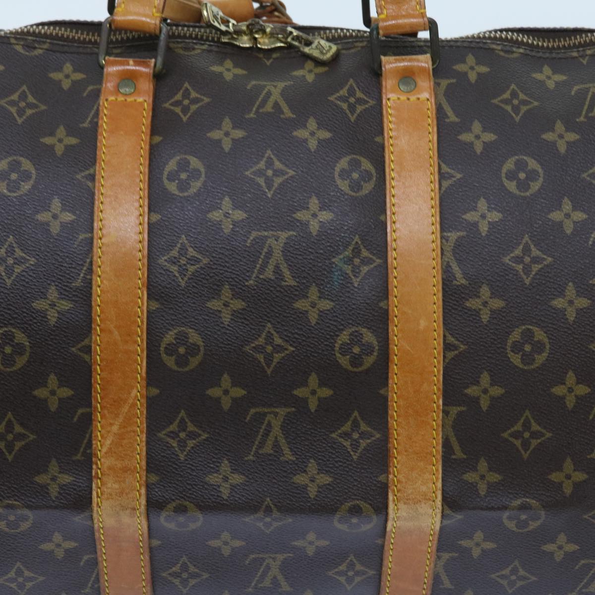 LOUIS VUITTON Monogram Keepall 55 Boston Bag M41424 LV 55348