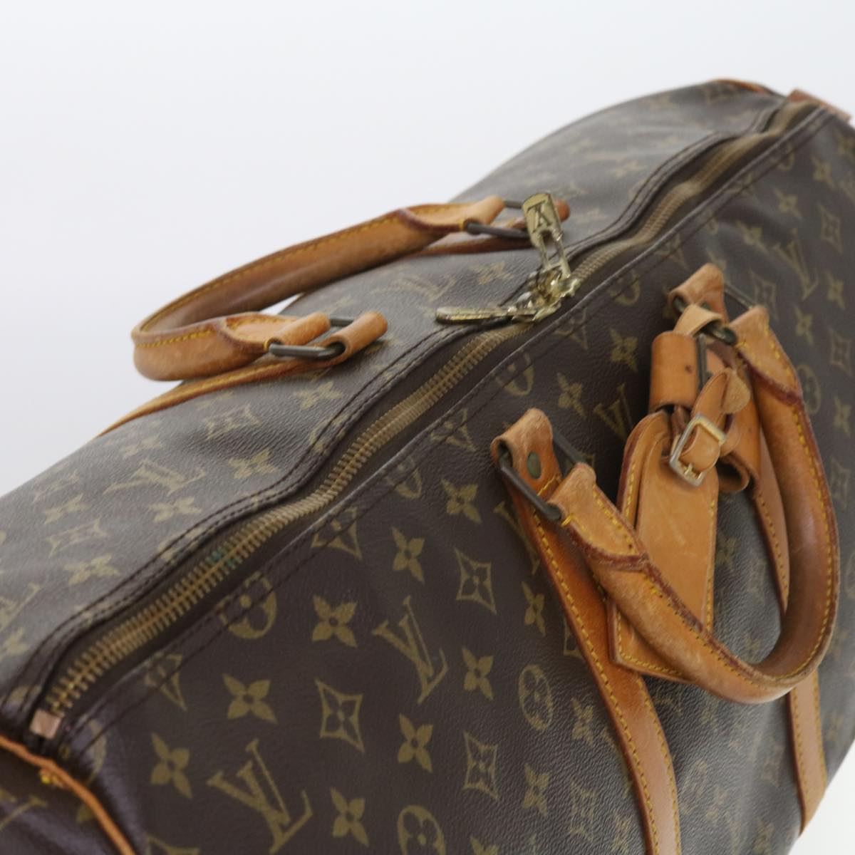 LOUIS VUITTON Monogram Keepall 55 Boston Bag M41424 LV 55348