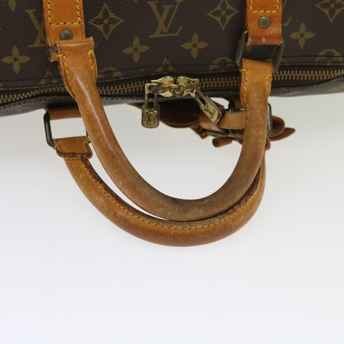 LOUIS VUITTON Monogram Keepall 55 Boston Bag M41424 LV 55348