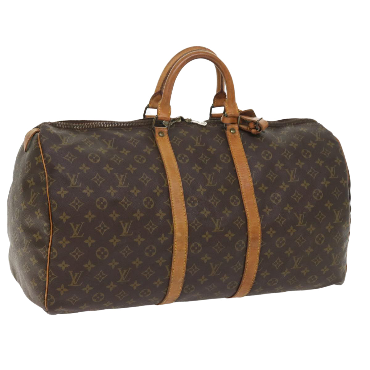 LOUIS VUITTON Monogram Keepall 55 Boston Bag M41424 LV 55349